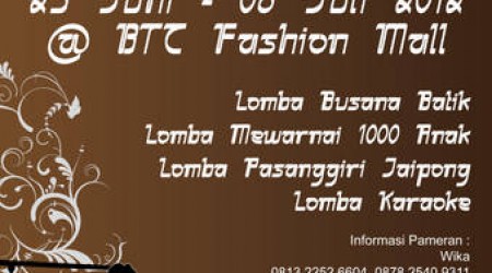 Pameran Tradisional 2012 – BTC Fashion Mall Bandung